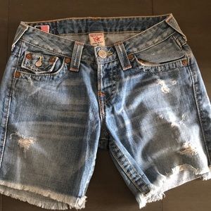 True Religion shorts. Size 25.